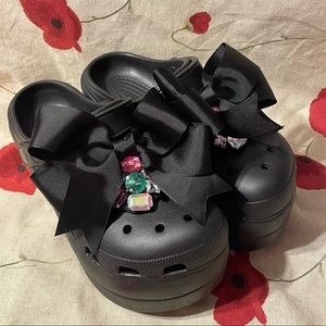 Cape Robbin Platform Black Clogs Shoes